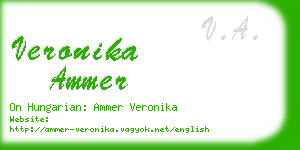 veronika ammer business card